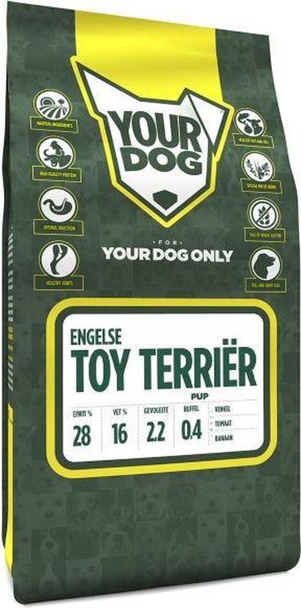 Yourdog Pup 3 kg engelse toy terriËr hondenvoer