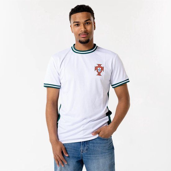 FPF Portugal Voetbalshirt Heren Wit/Groen