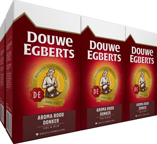 Douwe Egberts Aroma Rood Donker 6 x 500 gram - filterkoffie