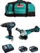 MAKITA Set MK205 (DHP482 + DGA504 + 2 x 5,0 Ah accu's + DC18RC lader + LXT600 opbergkoffer)