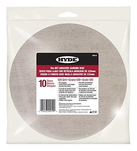 Hyde 09919 9 inch Schuurnet Schuurwerk - 120 Grit - 10 Count