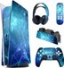 oCreon PS5 Controller Skin - Bleu Brume Vinyle Autocollant