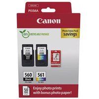 Canon Set van 2 inktcartridges PG560/CL561 Zwart Cyaan Geel en Magenta