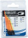Garbolino Pack Antennes Flotteurs Competition Series SP – Antennes de réserve pour flotteurs SP - Taille : Fibre 0.80mm - 8 pcs (4 Rouge - 4 Jaune)