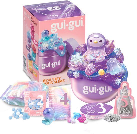Gui Gui Slijm - Single Pack Assortiment - Maak je eigen sprankelende, geurende slime