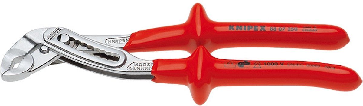 KNIPEX Waterpomptang Alligator® verchroomd dompelisolatie VDE-getest 300mm
