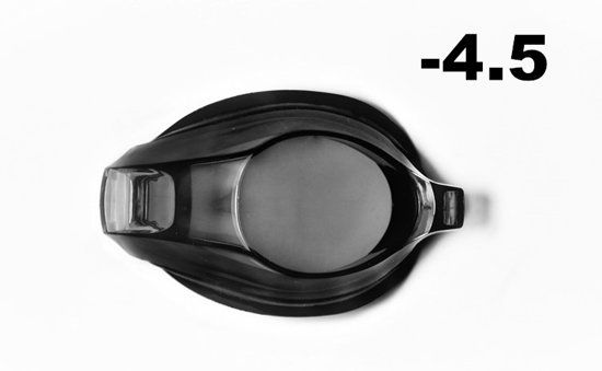 Opmost Zwembril op sterkte -4.5 - Zwart