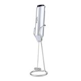 Keplin Handheld melkopschuimer - roestvrijstalen elektrische garde - draagbare batterijgevoede koffieroerder voor lates, matcha, eiwitshakes - ergonomisch, compact, gemakkelijk schoon te maken en te