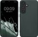 kwmobile telefoonhoesje geschikt voor Samsung Galaxy S25 - Back cover in metallic petrol