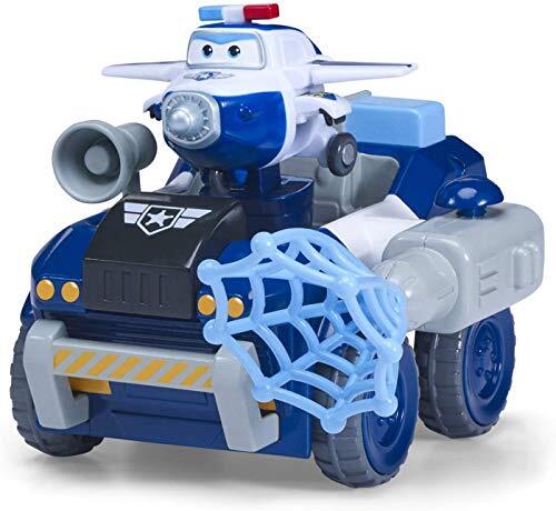 Super Wings Transfom een Bot Voertuig |Paul's Police Rover |Voertuig en 2 Inch Figuur