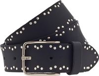 Vanzetti Leren riem 35mm Leather Belt W85 Black zwart