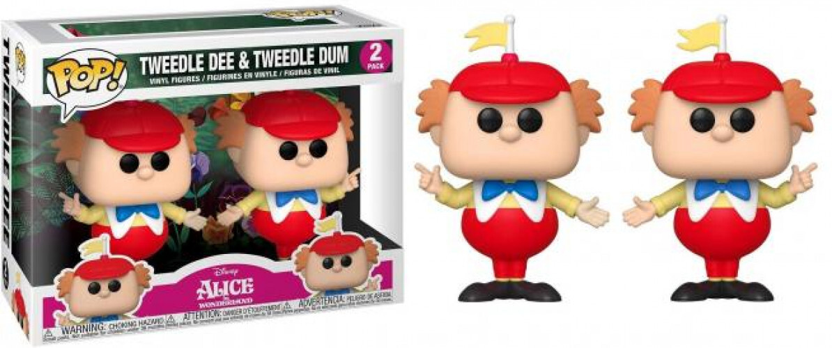 Funko 55738 POP Disney: Alice 70th– 2PK Tweedle Dee and Dum