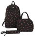 Sac à dos sympa pour filles, comprenant une boîte à lunch et une trousse