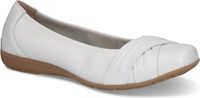 Caprice Dames Ballerina 9-22117-44 Wit Leer G-breedte Maat 37 EU