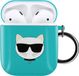 Karl Lagerfeld Étui en silicone pour Airpods avec crochet Choupette Ikonik bleu