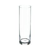 Atmosphera Bloemenvaas Flora - glas - 26 cm - cilinder - boeketvaas - slanke vaas