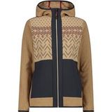 CMP Dames Fleece met Capuchon Beige Polyester Lente/Zomer 2025