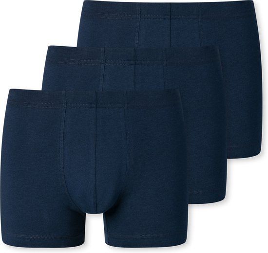 SCHIESSER 95/5 Essentials Boxershorts 3-pack - Donkerblauw - Maat M