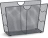 Zeller tijdschriftenrek/houder - zwart - metaal - 39 x 27 cm