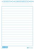 EDIPRO - E3103BL - 100 gelinieerde kaarten blauw f.to 15x10,5