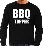 Bellatio Decorations BBQ topper bbq / barbecue sweater zwart - cadeau trui voor heren - verjaardag / vaderdag kado M
