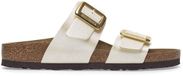 Birkenstock Slipper Sydney Cushion Buckle Pearl White