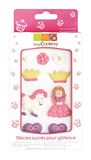 Scrapcooking decoratie, suiker, prinses, 4 g, 5 stuks
