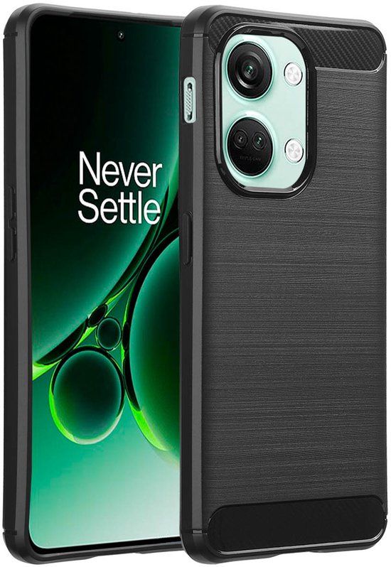 imoshion Hoesje - Geschikt voor OnePlus Nord 3 - Brushed Backcover - Zwart
