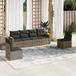 Maison Exclusive - Ensemble de jardin pour 6 personnes avec coussins, gris, en polyrotin