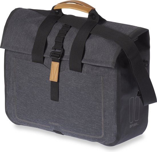 Basil Urban Dry Enkele fietstas - 20 Liter - Zwart