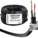 Kunststof Icecat Kunststof slangleiding ronde LED kabel H05VV-F 2x1,5 mm² zwart
