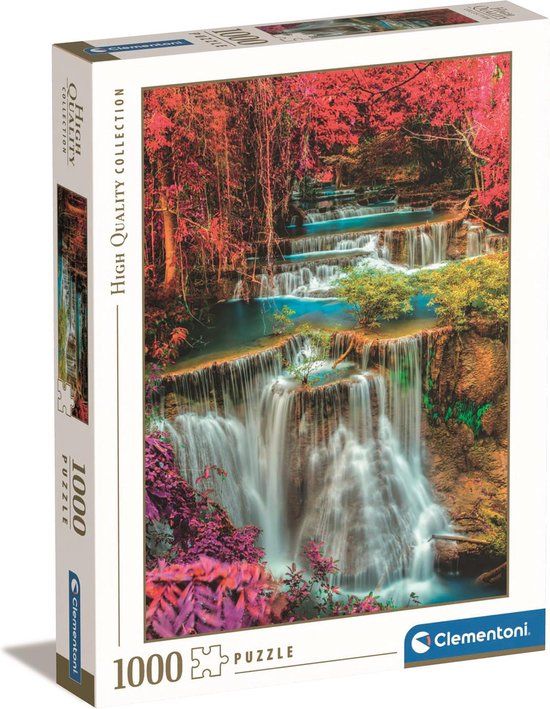 Clementoni High Quality Collection Puzzel Kleurrijke Watervallen 1000 Stukjes - 14+