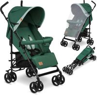 Lionelo Elia Buggy - Groen - Lichtgewicht 7kg - 6 maanden - 6 jaar - Inclusief Voetenzak en Muskietennet