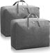 Sac de rangement - Set de 2 - 105L boîte de rangement sous le lit sac de rangement grand - Fermeture éclair sac de rangement pour linge de lit vêtements