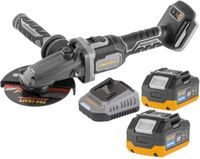 Procraft Industrial AG125Cbb accu-haakse slijper met platte kop 20 V 125 mm borstelloos Solo