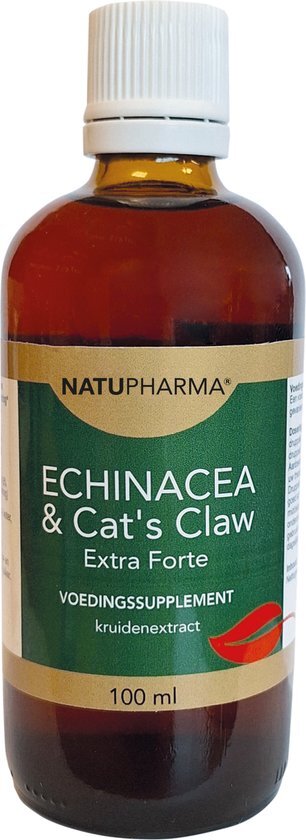 Natupharma Echinacea & Cat's Claw & Plantago 100ml - Weerstand druppels