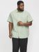 JACK&JONES PLUS JJEBREEZE LINEN BLEND SHIRT SS SN PLS Heren Overhemd - Chambray Blue
