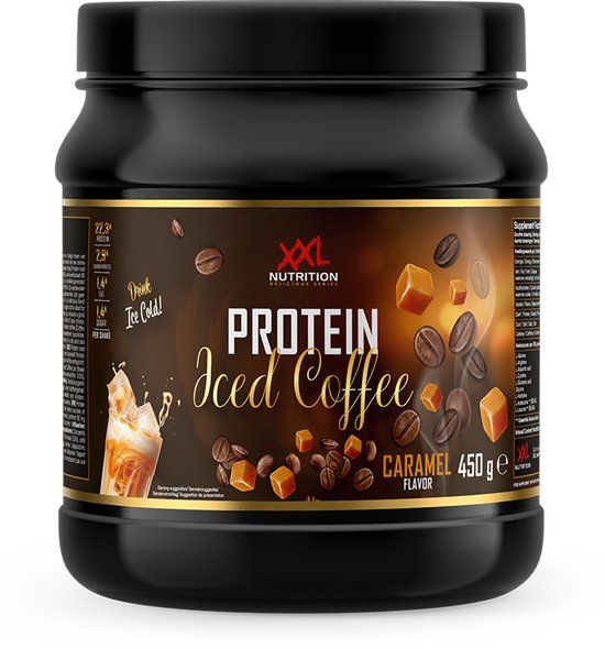 XXL Nutrition - Protein Iced Coffee - Caramel - Whey Ijskoffie - 450 g