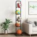 Elzusha - Porte-ballons vertical - Rangement durable en acier au carbone pour ballons de sport