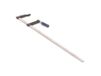 Toolland F-klem, lijmklem, F-spanklem voor houtbewerking, klem metaalbewerker, houtklem, max. klemopening 1000 mm, 1000 x 120 mm, 2000 g, ergonomisch handvat, staal/hout