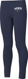 Nike Sportswear Favorites Leggings met hoge tailleband voor oudere kinderen (meisjes), Midnight Navy, FD0889-410, L