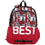 PEDEA Bestlife Taku Unisex rugzak schooltas vrijetijdstas met laptopvak tot 15,6 inch (39,6 cm), rood
