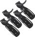 Maclean - Set van 4 stuks Fiets muurbeugel - Wandmontage - Ophangsysteem - max. belasting 30kg - Zwart
