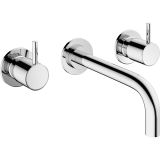 Crosswater MPRO Wastafelkraan inbouw - uitloop 19cm - inclusief inbouwdeel - chroom sw385362/sw385436