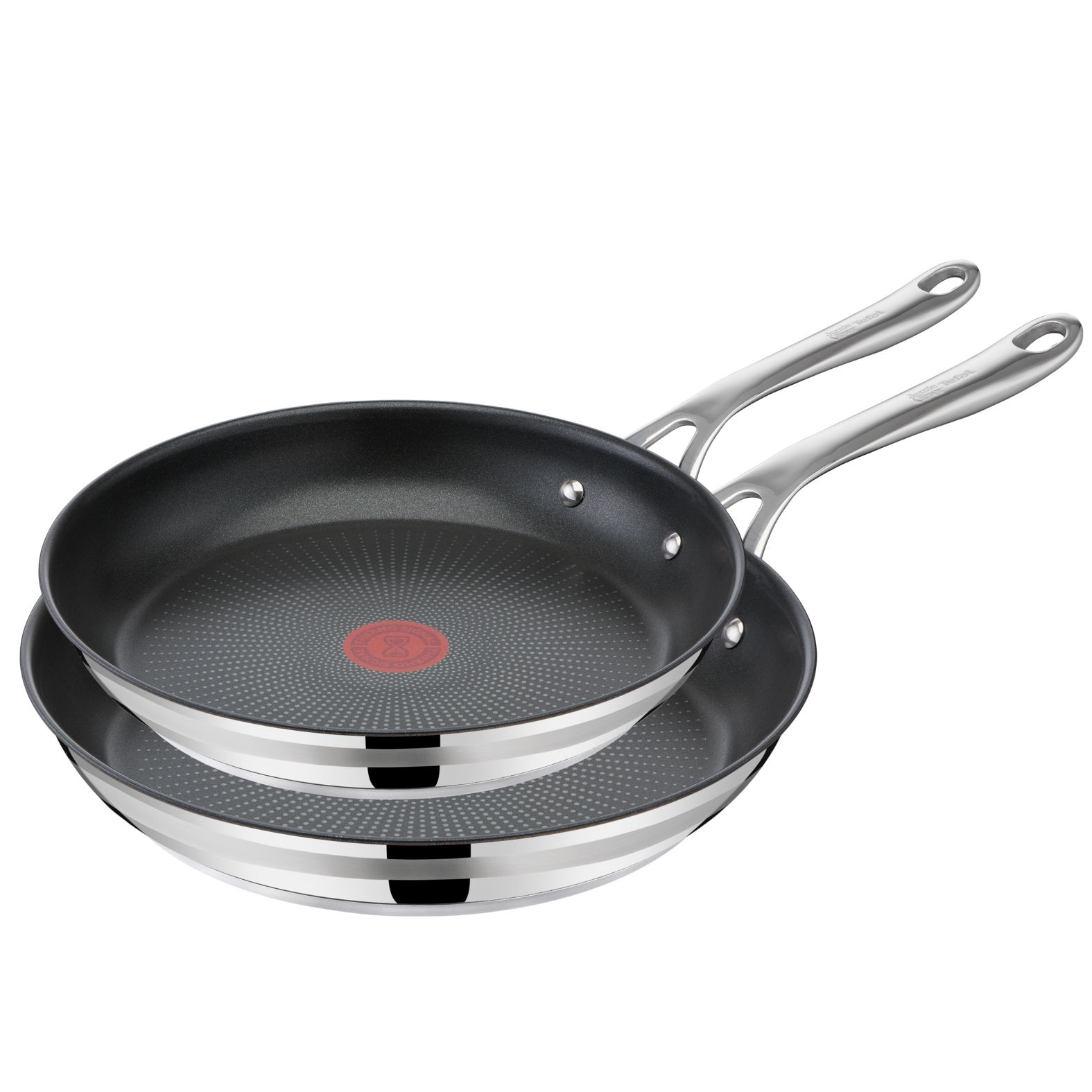 Tefal Jamie Oliver Cook Smart Koekenpannenset - 24 + 28 cm - RVS - 2-delig