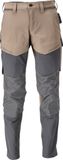 Mascot Customized Broek met kniezakken 22379-311 - donkerzand/steengrijs - C60 - 82