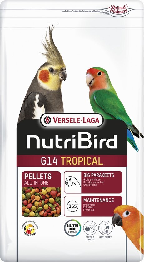 Versele-Laga Nutribird G14 Tropical Grote Parkiet - Vogelvoer - 3 kg