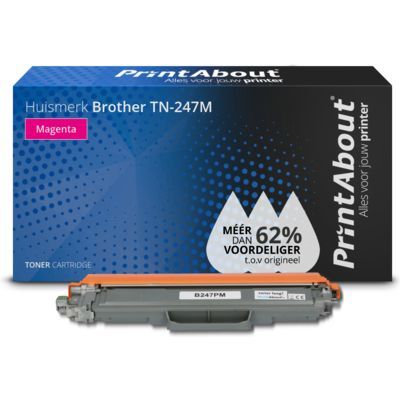 PrintAbout Huismerk Brother TN-247M Toner Magenta | Compatibel