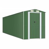 vidaXL Tuinschuur Groen Staal 772 x 223 cm