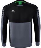 Erima Six Wings Sweatshirt Heren - Zwart / Slate Grey | Maat: XL